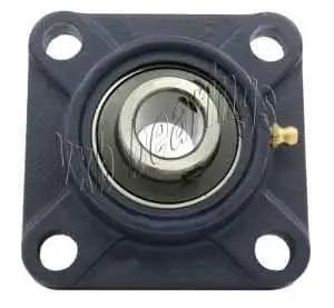 Top Grade Four Bolt Square Flanged Housing Mounted Bearing With 1 15/16 Inch Inner Diameter Set Screw Lock Type UCF-210 Unit For Heavy Duty Rigging And Machinery Jobs Around Town