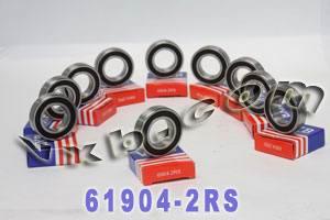 10-pack afgesloten lager 61904-2RS1 20x37x9mm