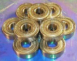 10 แพ็คแบริ่ง 88621zz 1/2 "x 1-3/8" x 7/16 "