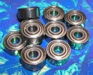 عبوة 10 محامل R155ZZ بقياس 5/32" × 5/16" × 1/8" محامل صغيرة الحجم