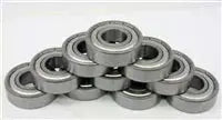 Lot de 10 roulements R2-6ZZ 1/8" x 3/8" x 9/64" roulements miniatures