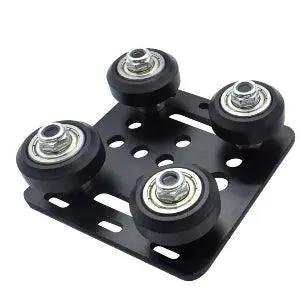 1000mm Black Anodized Aluminum V-Slot Gantry - Extrusion 2020 - Bearing Guide Plate