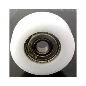 10mm Bore Bearing - 36mm White Plastic Tire 10x36x10.5mm