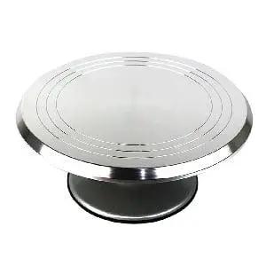 12" Aluminum Pizza Serving Lazy Susan - Ball Bearing