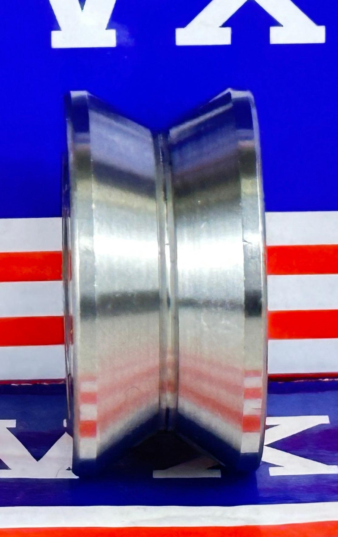 15x41x20mm V Groove Track Roller Guide Shield Ball Bearing LV202-41ZZ