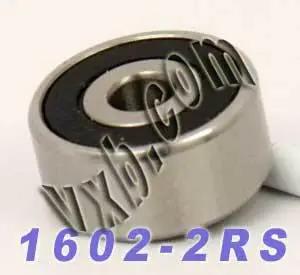 1602-2RS 轴承 1/4" x 11/16" x 5/16" - 微型 - 密封型