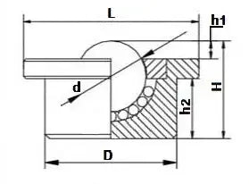 15mm Drop-in Ball Transfer Unit Surface Bearing - Machined Steel