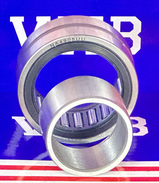 ตลับลูกกลิ้งเข็ม NA4905UU ขนาด 25x42x18 มม. - ชนิดกลึง