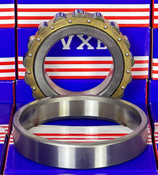 ตลับลูกปืนทรงกระบอก N213M ขนาด 65x120x23 ตลับลูกปืนทรงกระบอก