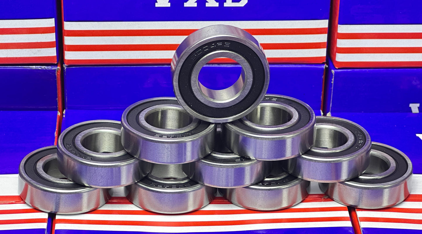 10-pakowy 6004-2rs 20x42x12 mm gumowy łożysko