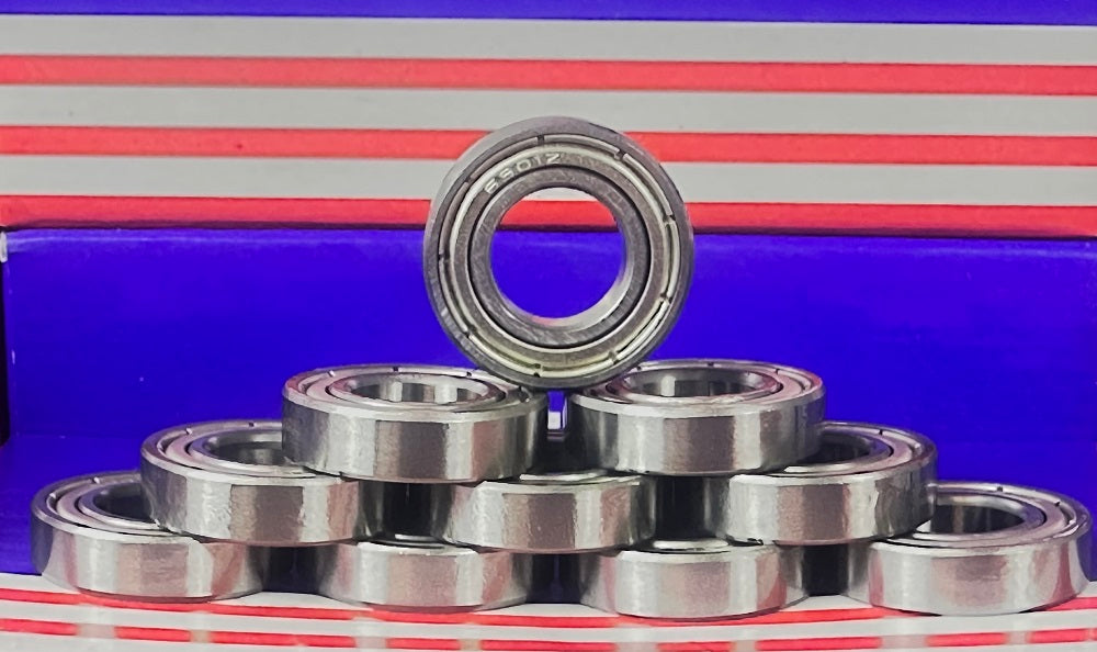 10 paket 61901zz 12x24x6mm çift korumalı yatak
