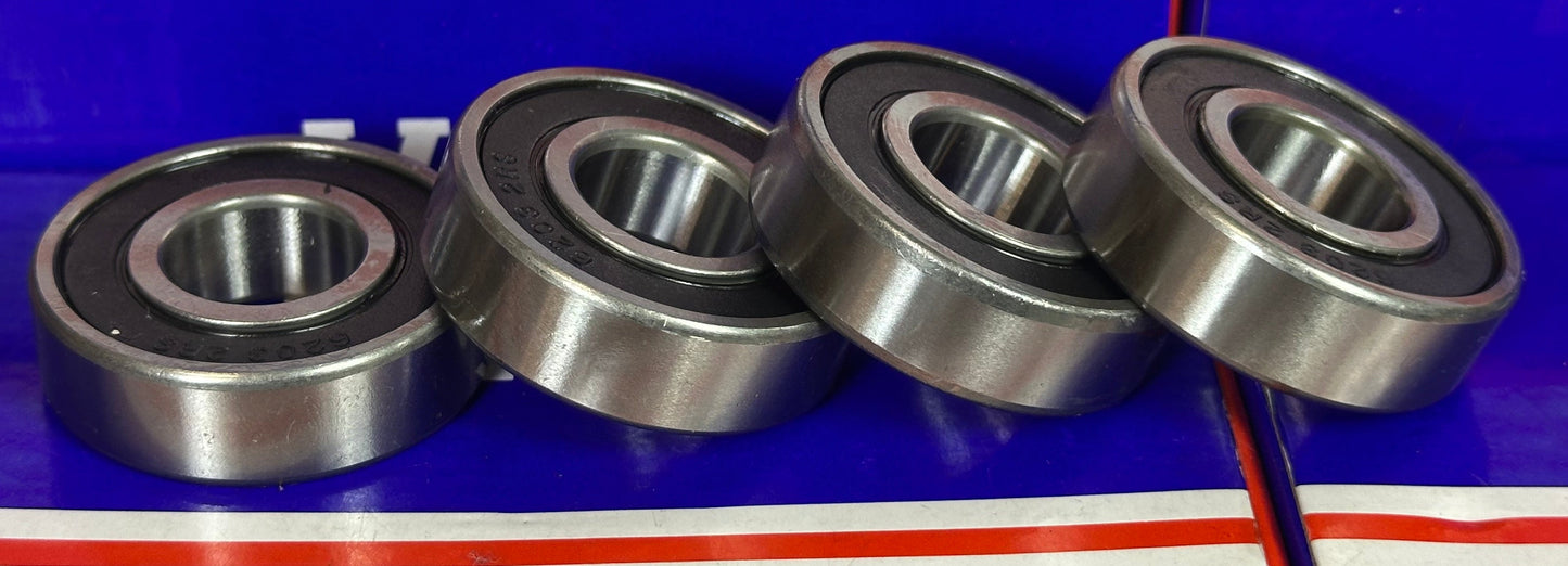 4-Pack 6203-2RS Ball Bearings - Sealed 6203RS