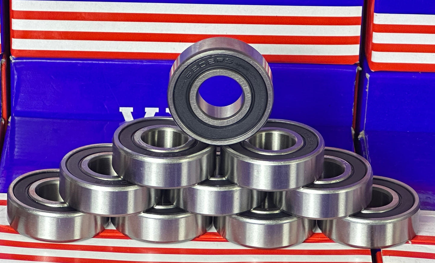 15x35x11mm taşıyan 10 paket 6202-2RS-Mühürlü