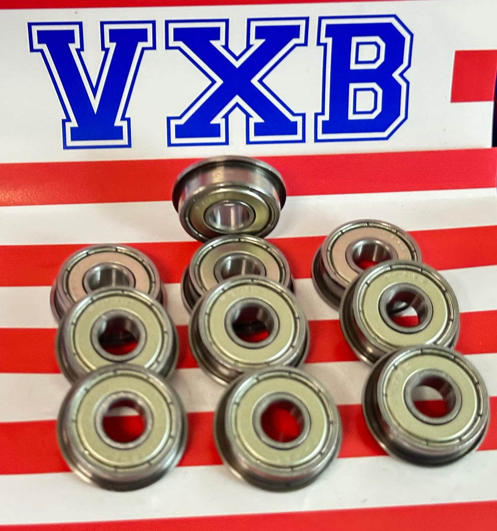 10 paket flanşlı rulmanlar 8x22x7mm bilyalı rulmanlar