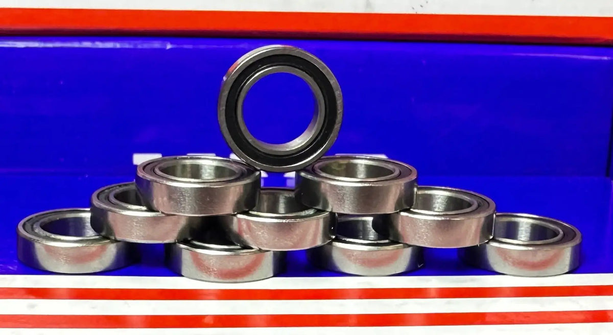 Lot de 10 roulements à billes R1038-2RS 3/8" x 5/8" x 5/32" - Miniature - Étanches