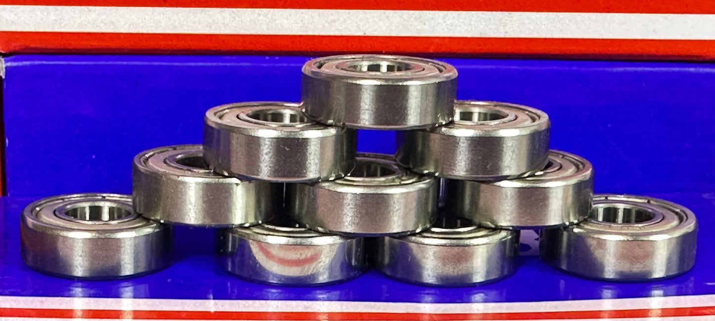 10 paket yatak 1604zz 3/8 "x 7/8" x 9/32 " - minyatür rulmanlar