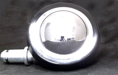 2.3"inch 58mm Shepherd Round ball Rubber Tread - Chrome Plating Caster Wheel