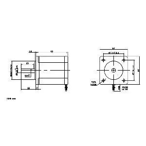 2.5' Feet Actuator NEMA 23 CNC Ballscrew Linear Motion Slide Rail Table - a Motor