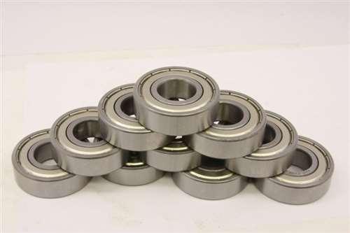 10 paket 2.5x7x3.5 paslanmaz çelik korumalı minyatür yatak