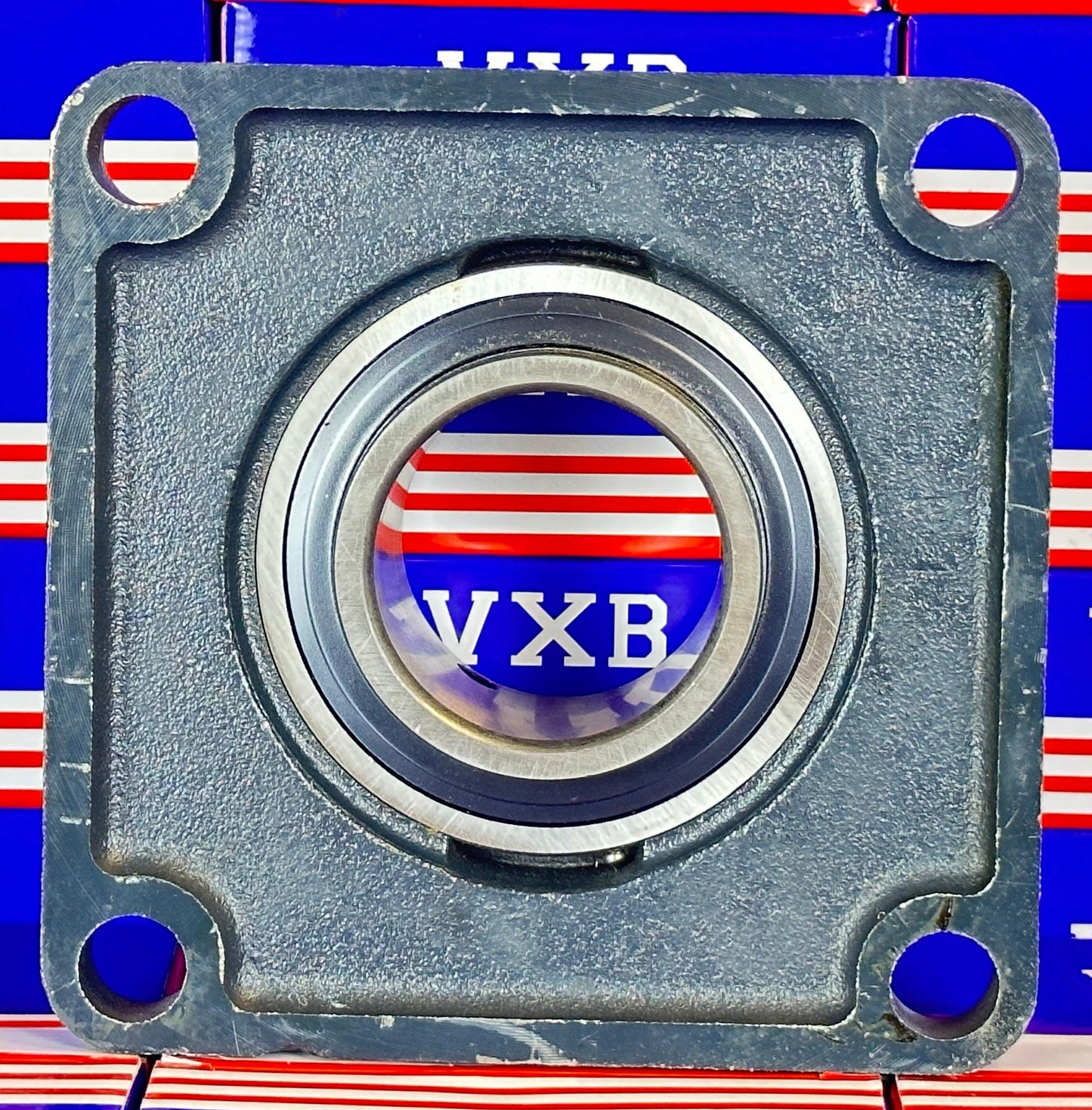 2 7/16" Bearing UCF212-39 + 4-Bolt Flanged Housing Mounted