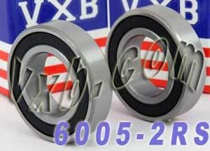 مجموعة 2 من المحامل 6005-2RS 25x47x12مم - مغلقة