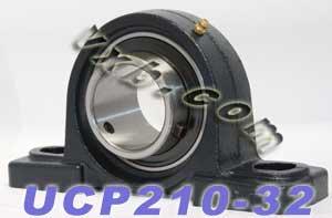 Zestaw 2 łożysk UCP-210-32 + łożyska z obudową odlewaną typu pillow block
