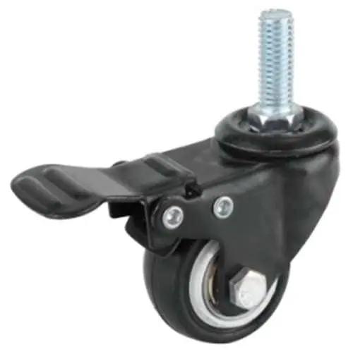 2"inch Caster Wheel 66 Lbs - Brake - PVC M10 Threaded Stem
