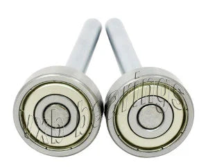 2 pieces of 28mm Bearing with 10mm diameter integrated 123mm Axle - VXB Ball Bearings