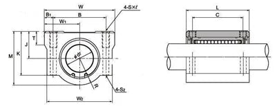 20mm Slayt Birimi Balo Blok Blok Doğrusal Hareket