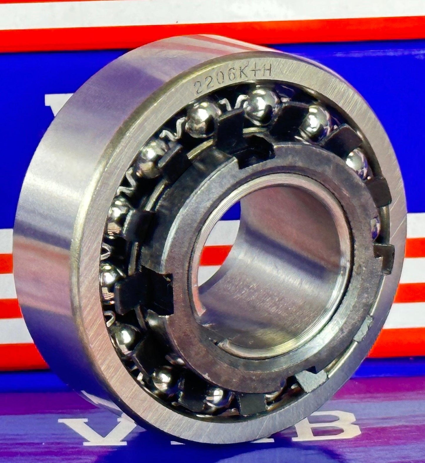 2206K+H Self Aligning Ball Bearing with Adapter Sleeve 25x62x20mm