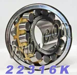 22316AKC3 ทรงกลมแท่งลูกกลิ้งลูกกลิ้งแบริ่ง 80x170x58 ตลับลูกปืนทรงกลม