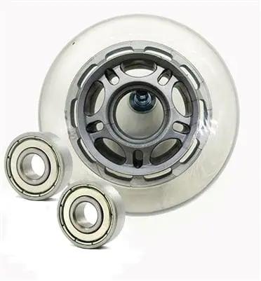 22mm ID 72mm OD Luggage Wheel + 2 Shielded Bearing 8x22x7mm
