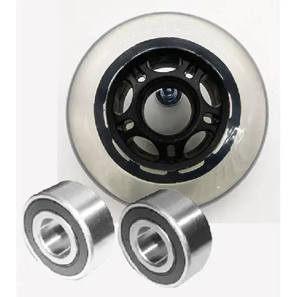 22mm ID 76mm OD Luggage Wheel + 2 Sealed Bearing 6x22x7mm