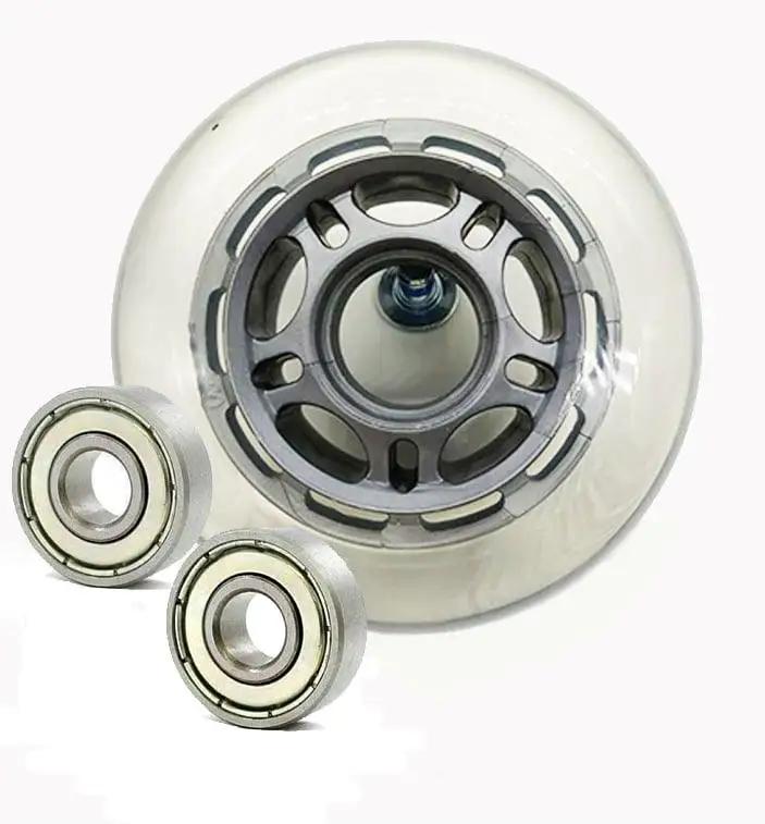 22mm ID 76mm OD Luggage Wheel + 2 Shielded Bearing 17x22x7mm