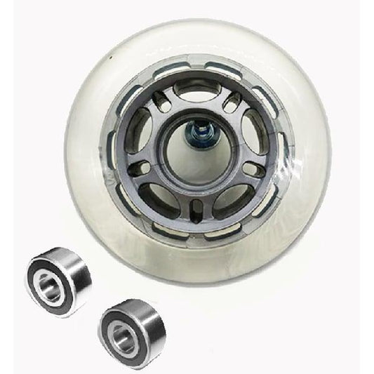 22mm ID 80mm OD Luggage Wheel + 2 Sealed Bearing 6x22x7mm
