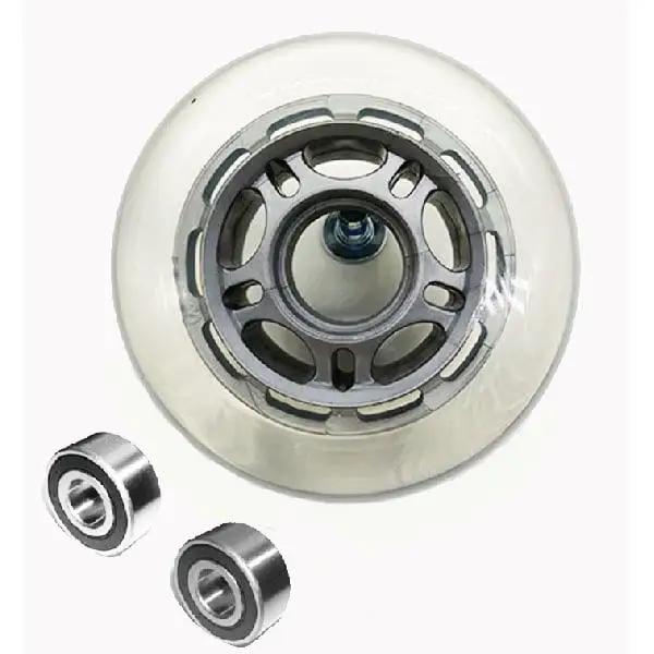 22mm ID 80mm OD Luggage Wheel + 2 Sealed Bearing 6x22x7mm