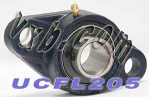 25mm Bearing UCFL-205 + 2-Bolt Flanged Cast Housing Mounted Bearing