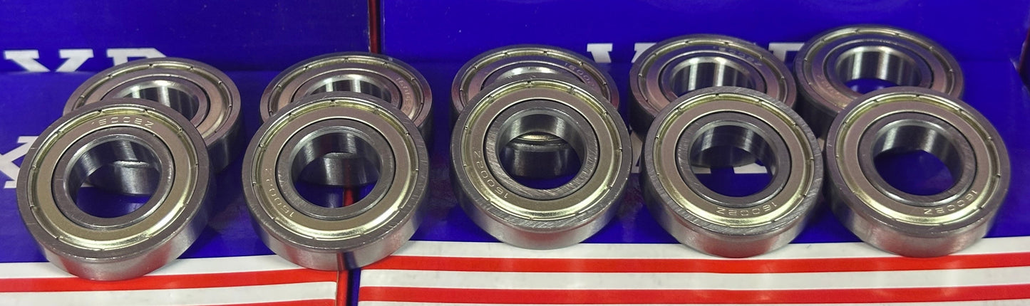 Zestaw 10 sztuk 16002ZZ 15x32x8mm łożysko osłonięte z obu stron
