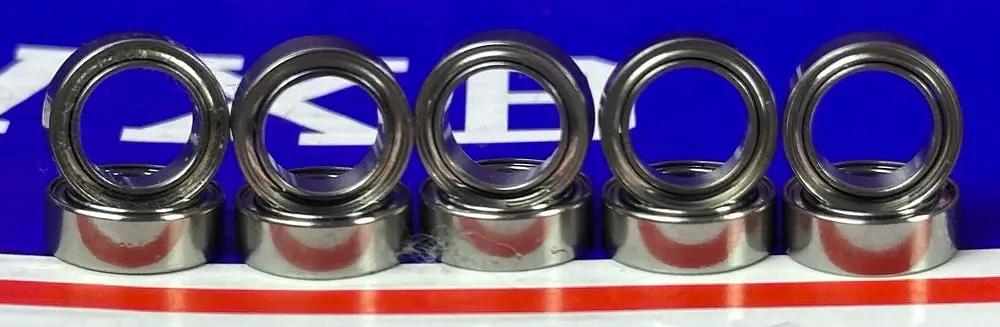 10 Pack R168ZZ Ceramic Shielded Bearings 1/4 Inch By 3/8 Inch Inner Diameter Outer Height With Double Metal Protection For High Speed Smooth Motion And Dust Proof Performance In All Your DIY Projects
