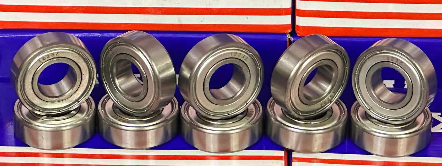 10-pak łożyska 1623zz 5/8 "x 1-3/8" x 7/16 "-osłony