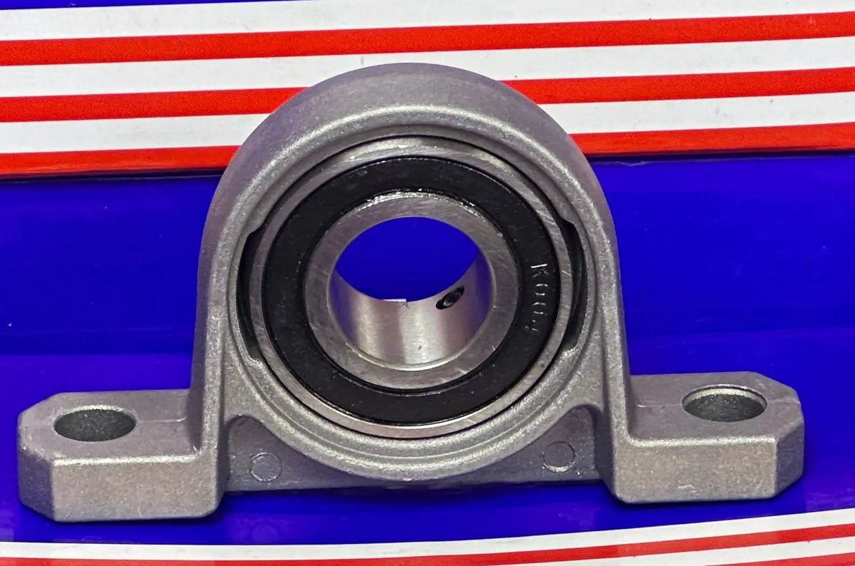 Awesome 20mm Bore P004 Miniature Pillow Block Mounted Bearing With Rock Solid Steel Housing Perfect For Tight Machinery Installations And Smooth Rotation Jobs That Need Serious Durability And Precision Fitment Today