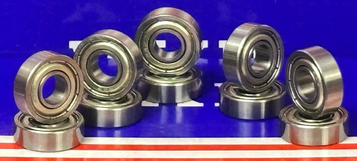 عبوة 10 محامل R4ZZ 1/4" × 5/8" × 0.196" - صغيرة الحجم