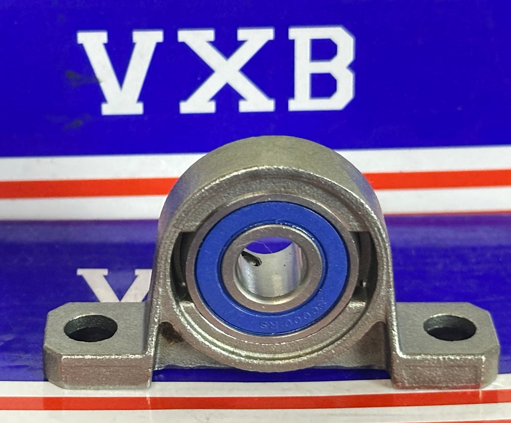 10mm Bore Miniature Stainless Steel Pillow Block Mounted Bearing