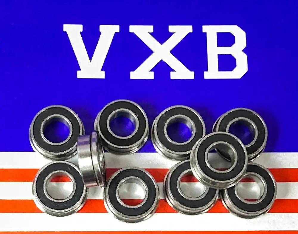 แบริ่งปิดผนึกหน้าแปลน 10 แพ็ค FR188-2RS 1/4 "x 1/2" x 3/16 "ตลับลูกปืน