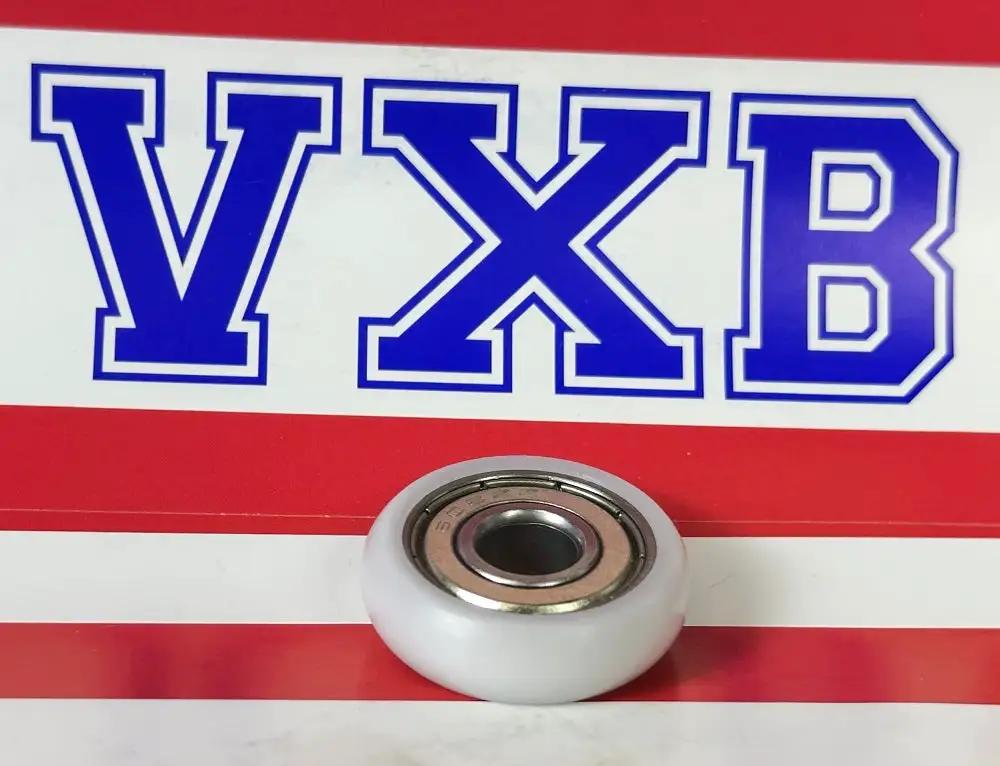 8mm Bore Bearing - 27.5mm White Plastic Tire 8x27.5x8mm