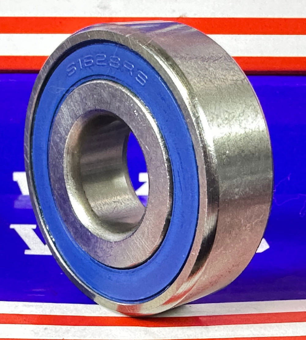 محمل S1628-2RS من الفولاذ المقاوم للصدأ مغلق 5/8" × 1-5/8" × 1/2" محمل