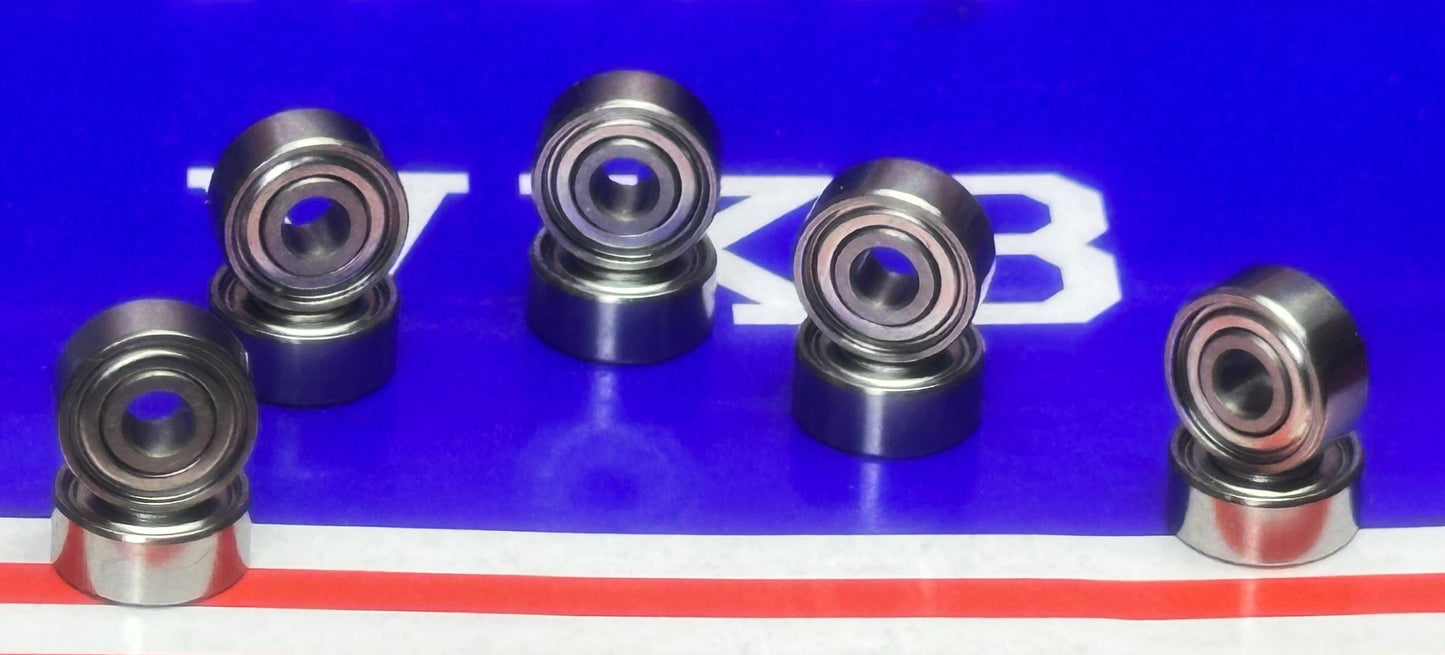 10 paket yatağı R2ZZ 1/8 "x 3/8" x 5/32 "Minyatür