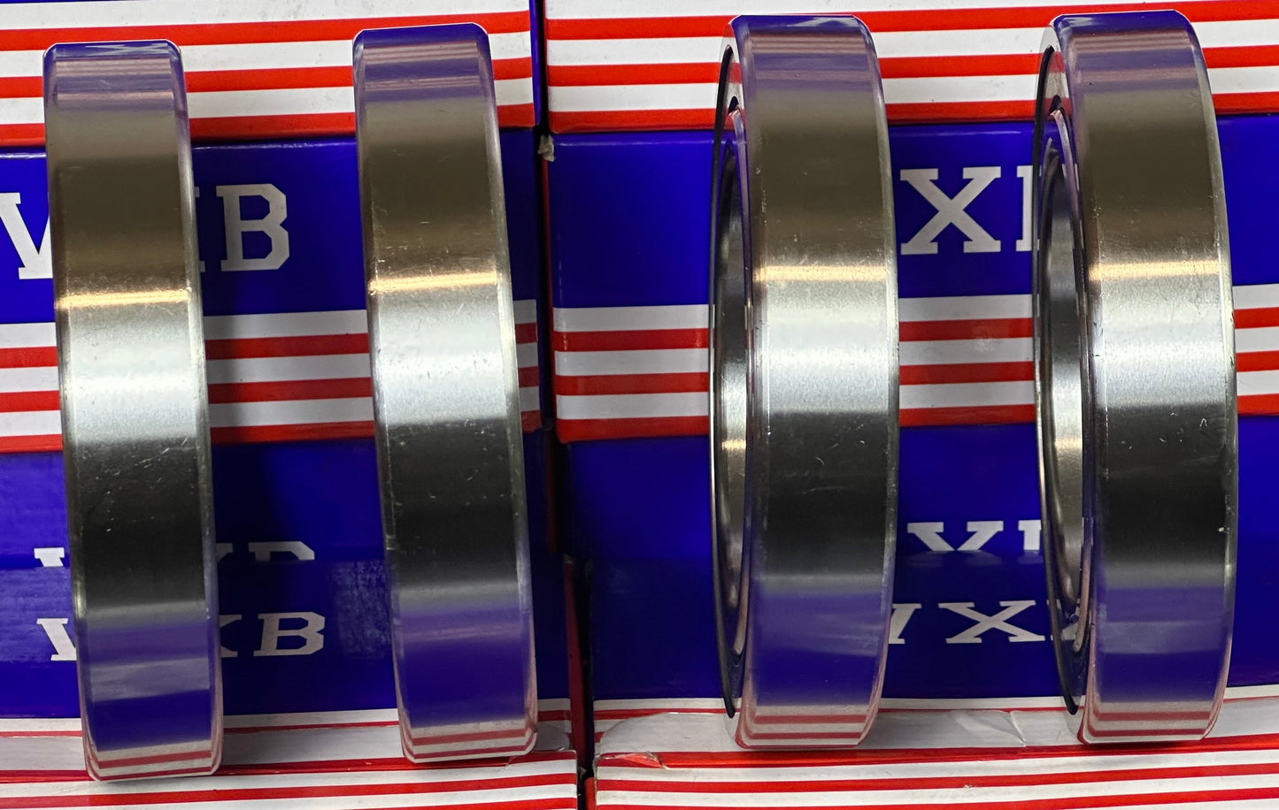 4-Pack 6014-2RS Bearings 70x110x20mm Ball Bearings - Sealed