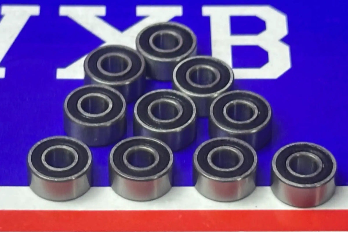Lot de 10 roulements étanches R2-5-2RS 1/8" x 5/16" x 9/64" roulements miniatures