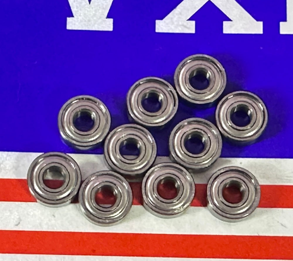 10 paket 3x8x3 paslanmaz çelik korumalı minyatür yatak